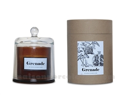 BOUGIE CLOCHE MINI GRENADE ACIDULÉE D8,5 H11,5CM