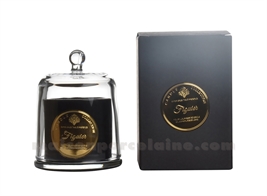 BOUGIE CLOCHE NOIRE MINI FIGUIER D8,5 H11,5CM
