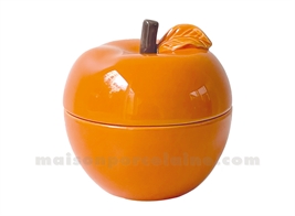 BOUGIE POM' GLOW ORANGE SALVIA D9,8 H10,2CM