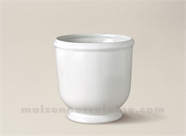 CACHE POT LIMOGES PORCELAINE BLANCHE 18X18