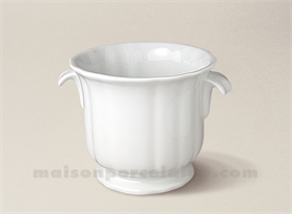 CACHE POT LIMOGES PORCELAINE BLANCHE FESTON ANSES PM 17.5X14.3