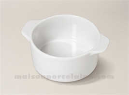 CAQUELON PORCELAINE BLANCHE A FOUR MM 15.3X12X6