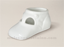 CHAUSSURE DE BEBE PORCELAINE BLANCHE A PEINDRE  8X4.6