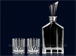 COFFRET DEGUSTATION WHISKY ASPEN NACHTMANN 3 PIÈCES - 1 FLACON 0.75L + 2 VERRES WHISKY 32,4CL