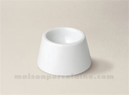 COQUETIER PORCELAINE BLANCHE CONIQUE 6X3.5