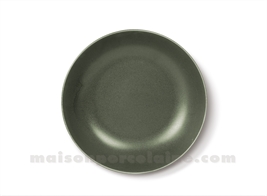 COUP SOUP/CEREAL PLATE PORCELAIN 'OKRA OLIVE'  20X4.2CM