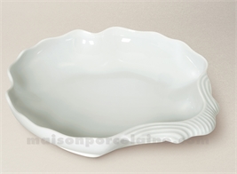 COUPE LIMOGES PORCELAINE BLANCHE SEVRES 32,5X30