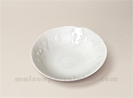 COUPELLE CREME CALIFORNIA LIMOGES PORCELAINE BLANCHE D14.5