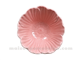 COUPELLE FLEUR ROSE D14 H6CM