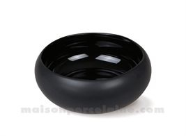 COUPELLE GRES MEDARD DE NOBLAT OSLO NOIR BRILLANT / DOS NOIR MAT 12 CM