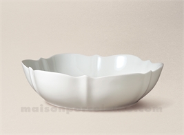 COUPELLE LOBES LIMOGES PORCELAINE BLANCHE GM D21