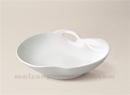 COUPELLE POMME LIMOGES PORCELAINE BLANCHE GM 15X14