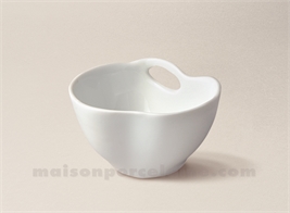 COUPELLE POMME LIMOGES PORCELAINE BLANCHE HAUTE D9