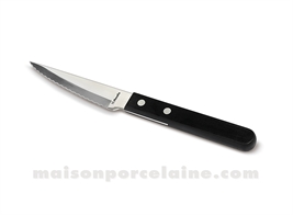 COUTEAU STEAK / PIZZA AMEFA MANCHE NOIR RIVETS (2MM INOX 18/0)