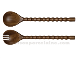 COUVERTS À SALADE ANNA BOIS L30 P7,5 H1,5CM