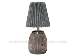 DÉCO LED PHIL PM GRIS À PILES D11,5 H22,4CM