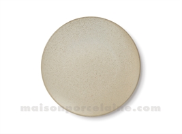 DESSERT PLATE PORCELAIN COUPE 'OKRA SAFRAN' D21CM