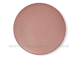 DINNER PLATE PORCELAIN 'OKRA TERRACOTA' D27CM