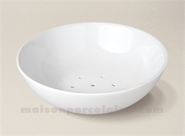 EGOUTTOIR RADIS PORCELAINE BLANCHE 19X6