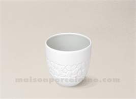 GOBELET EXPRESSO / PHOTOPHORE BISCUIT PORCELAINE DE LIMOGES 12CL