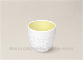 GOBELET EXPRESSO / PHOTOPHORE BISCUIT PORCELAINE DE LIMOGES 12CL