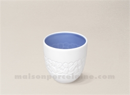 GOBELET EXPRESSO / PHOTOPHORE BISCUIT PORCELAINE DE LIMOGES 12CL