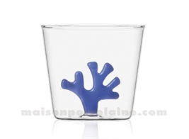 ICHENDORF  - CORAIL - GOBELET BLEU - H8 X8,5CM 35CL