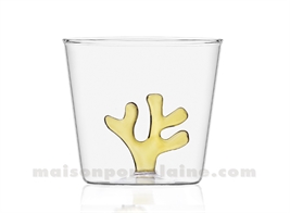 ICHENDORF  - CORAIL - GOBELET JAUNE - H8 X8,5CM 35CL