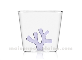 ICHENDORF  - CORAIL - GOBELET LILAS - H8 X8,5CM 35CL