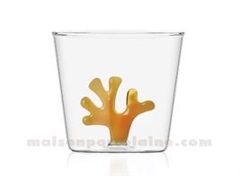 ICHENDORF  - CORAIL - GOBELET ORANGE - H8 X8,5CM 35CL