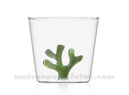 ICHENDORF  - CORAIL - GOBELET VERT - H8 X8,5CM 35CL