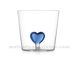 ICHENDORF  - CŒUR - GOBELET BLEU H8 X8,5CM 35CL