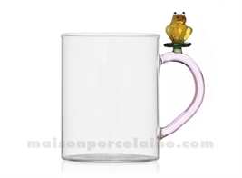 ICHENDORF  - FRUITS ET FLEURS - MUG GRENOUILLE - H10 X D8CM 45CL