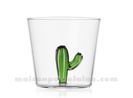 ICHENDORF  - PLANTE DU DESERT - GOBELET CACTUS VERT 35CL