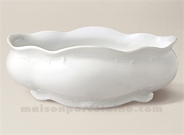 JARDINIERE LIMOGES PORCELAINE BLANCHE WILLIAM GUERIN X 32X22