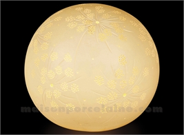 LAMPE BOULE FLEUR D20.5H18