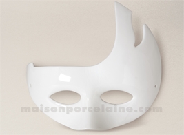 MASQUE DE CARNAVAL PORCELAINE BLANCHE A PEINDRE 22.5X18X180X180X180X180