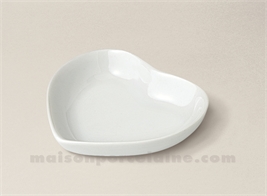 MISE EN BOUCHE PORCELAINE BLANCHE COEUR 6.5X7.5