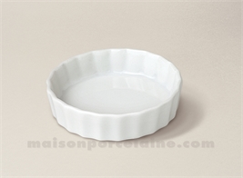 MISE EN BOUCHE PORCELAINE BLANCHE TARTELETTE 8X3