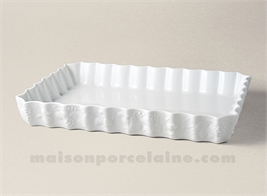 MOULE FEUILLETE CALIFORNIA PORCELAINE BLANCHE 33X23