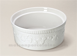 MOULE SOUFFLE CALIFORNIA PORCELAINE BLANCHE N°8 22X10 2.1L