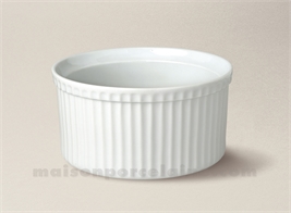 MOULE SOUFFLE PORCELAINE BLANCHE 3 TOQUES 17X9 1.06L