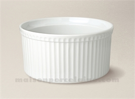 MOULE SOUFFLE PORCELAINE BLANCHE 3 TOQUES 19X10 1.50L