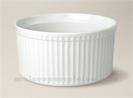 MOULE SOUFFLE PORCELAINE BLANCHE 3 TOQUES 22X16 2L