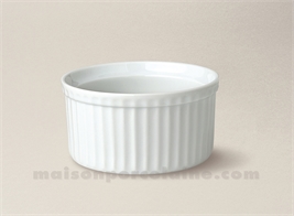 MOULE SOUFFLE PORCELAINE BLANCHE IND BAS 3 TOQUES 12X6 26CL