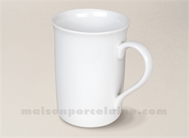MUG PORCELAINE BLANCHE ANGLAIS 10.5X7.8CM 32.5CL