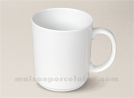 MUG PORCELAINE BLANCHE EMPILABLE OSAKA 9.4X8.5CM 36CL