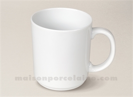 MUG PORCELAINE BLANCHE EMPILABLE OSAKA D8X9CM 35CL