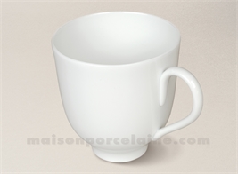 MUG PORCELAINE BLANCHE LIMOGES BOULE D9,5X10CM 42CL