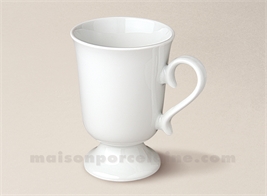 MUG PORCELAINE BLANCHE SUR PIED IRISH CAFE 20CL4 20CL4 20CL4 20CL